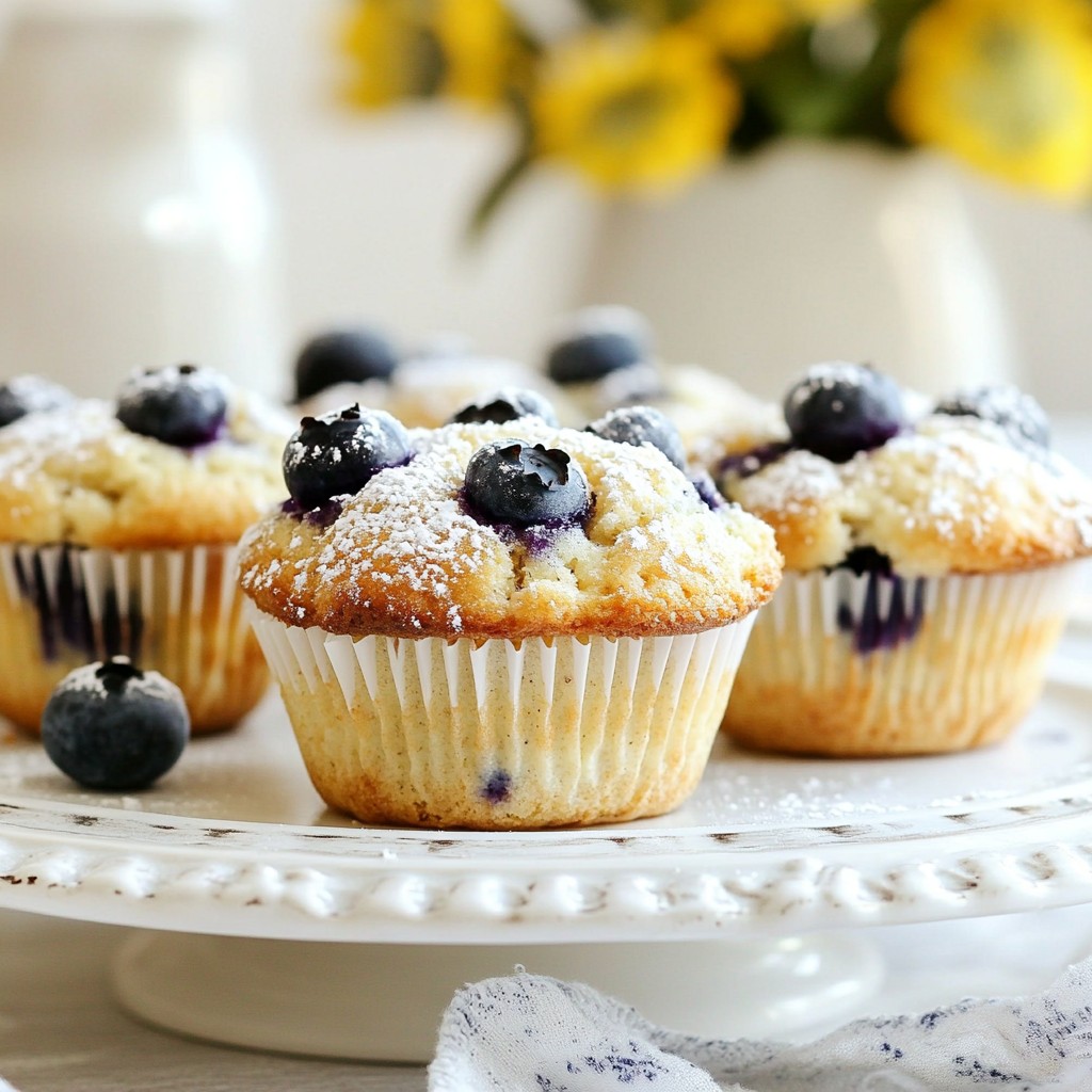 Fluffy Breakfast Blueberry Oatmeal Muffins Recipe