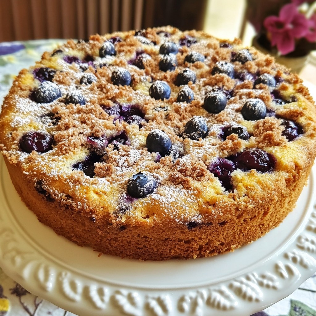 Blueberry Streusel Coffee Cake Perfect for Brunch