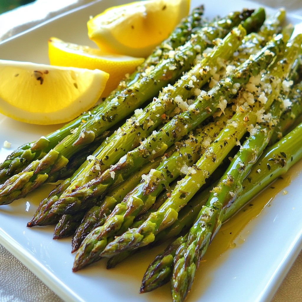 Parmesan Herb Roasted Asparagus Simple Side Dish