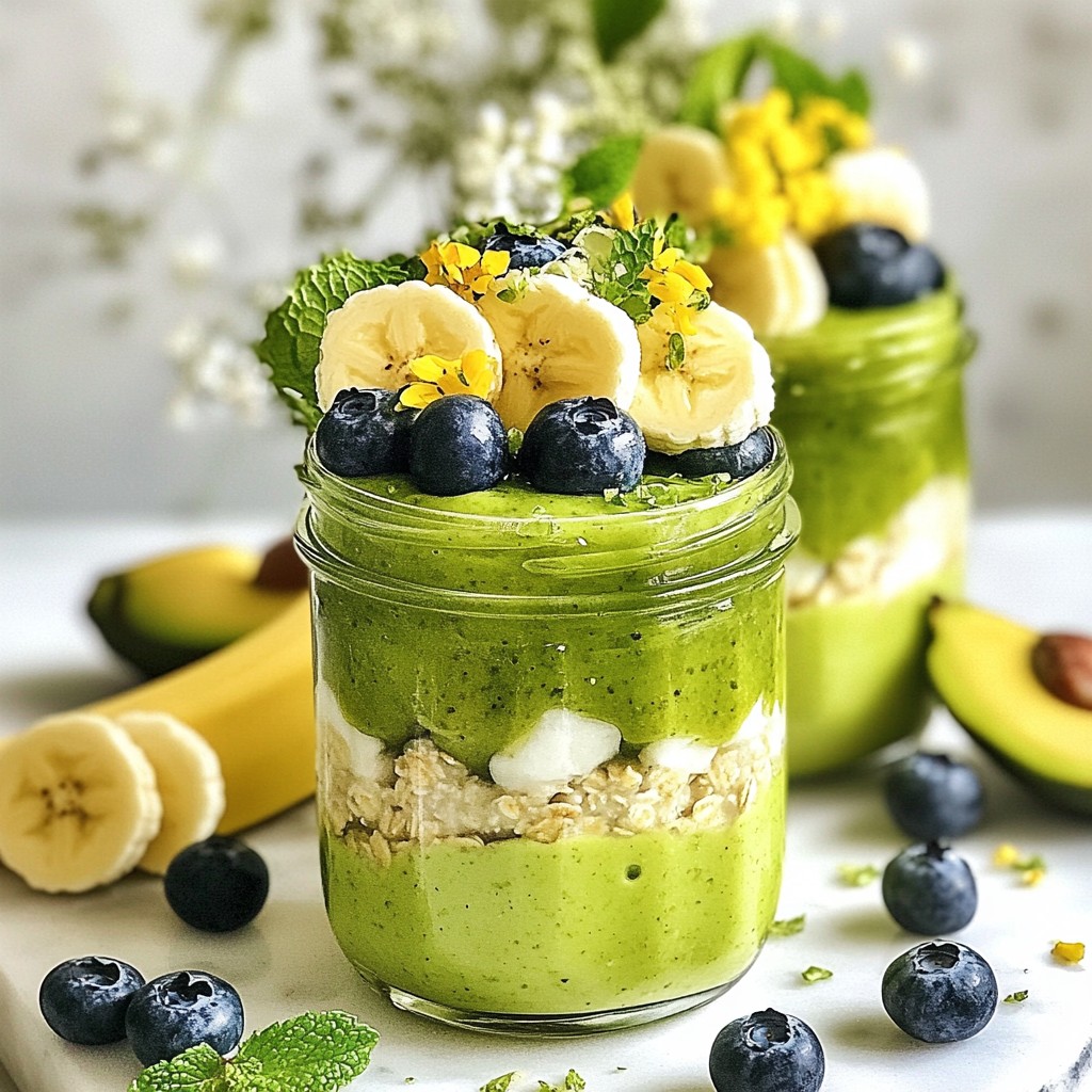 Zesty Breakfast Lime Avocado Overnight Oats Delight