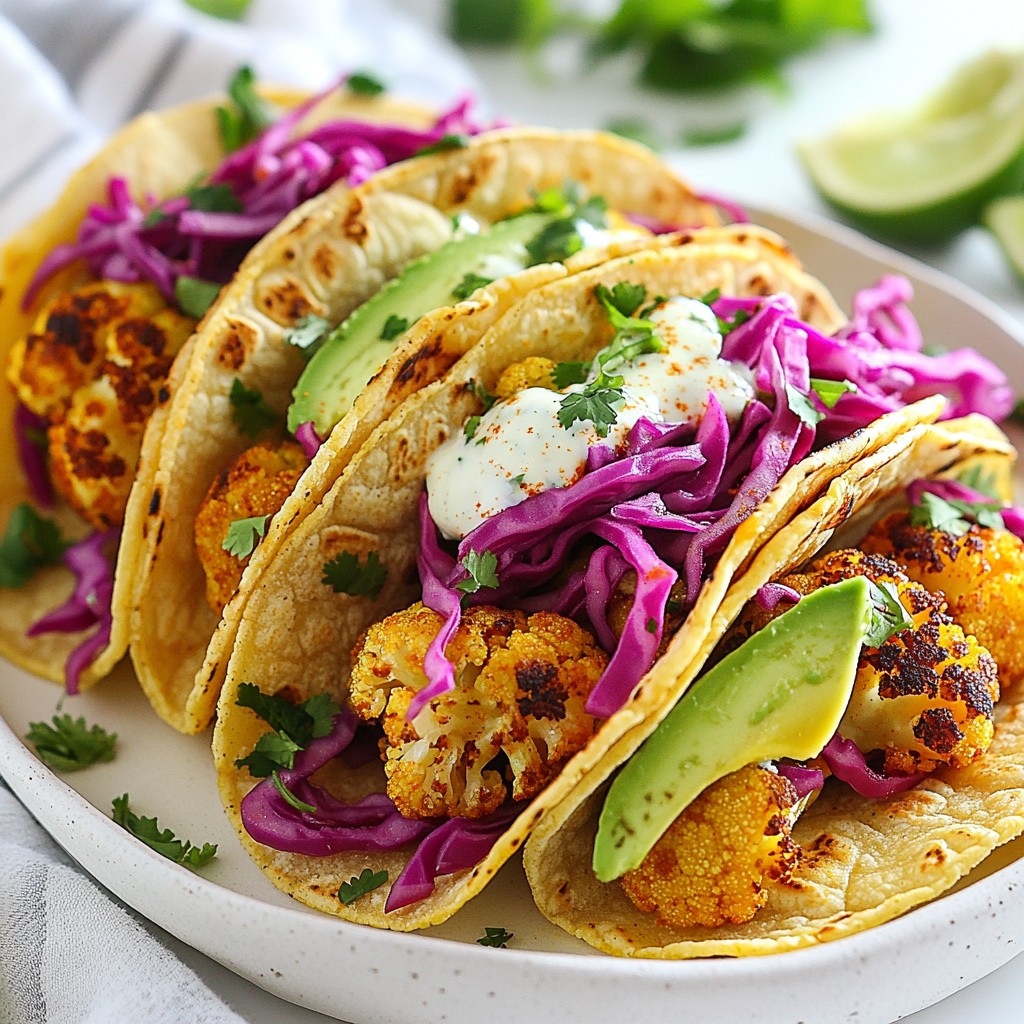 Roasted Cauliflower Tacos Flavorful and Simple Meal