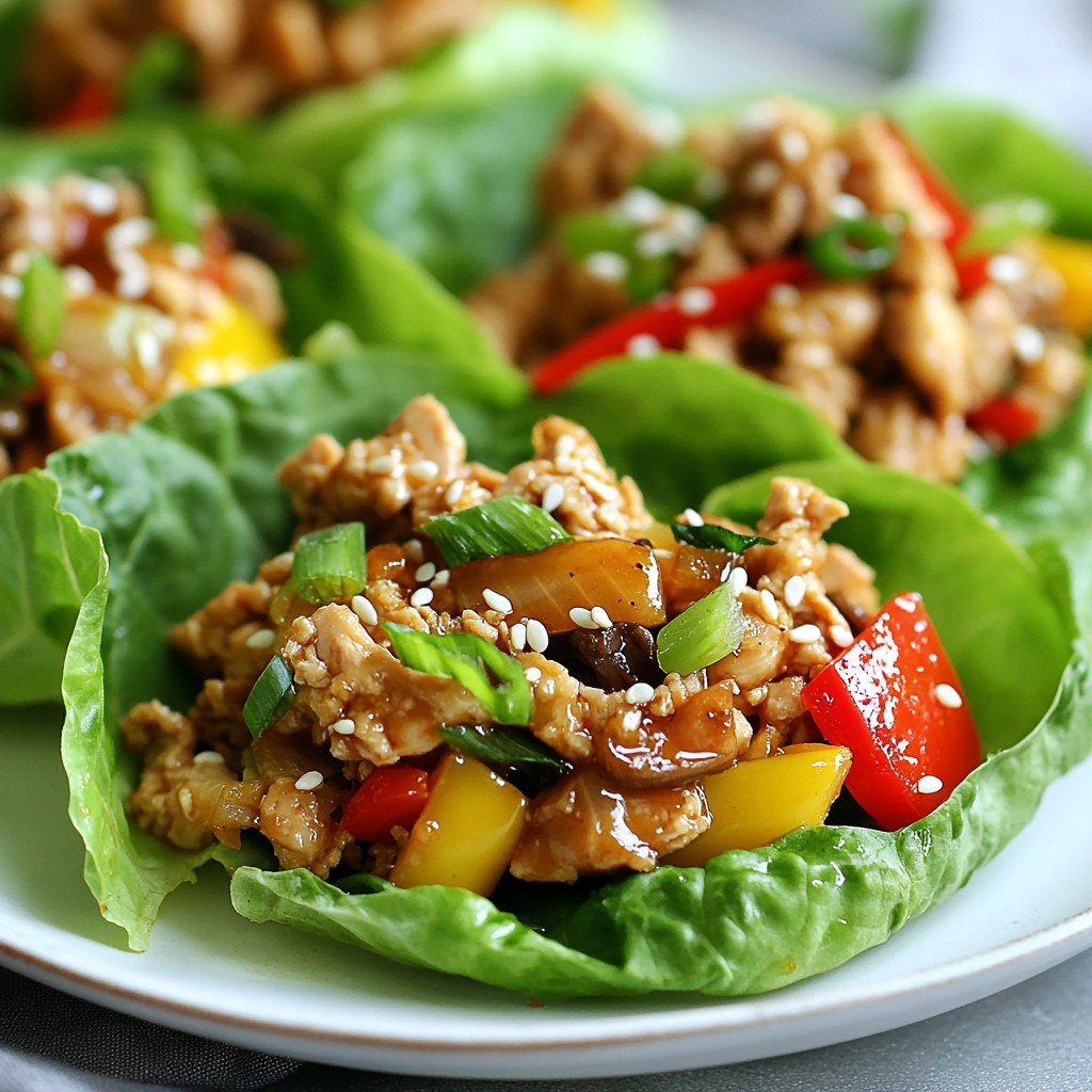 Asian Chicken Lettuce Cups Flavorful and Simple Recipe