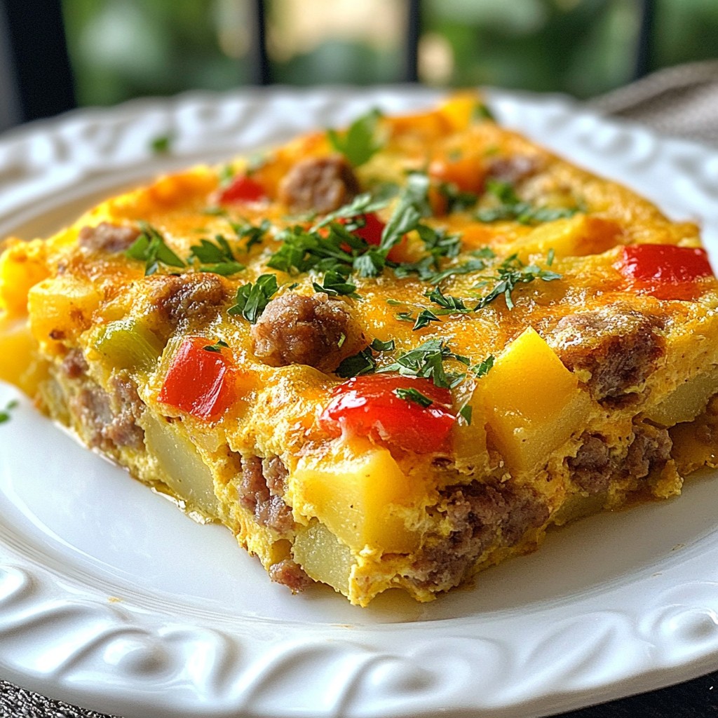 Make-Ahead Sausage and Potato Frittata Delight