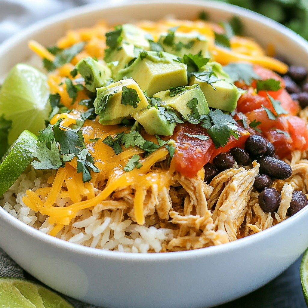 Instant Pot Chicken Burrito Bowls Easy and Flavorful Dish