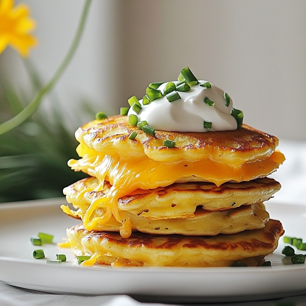 Savory Pancakes Cheddar and Chive Delight Recipe