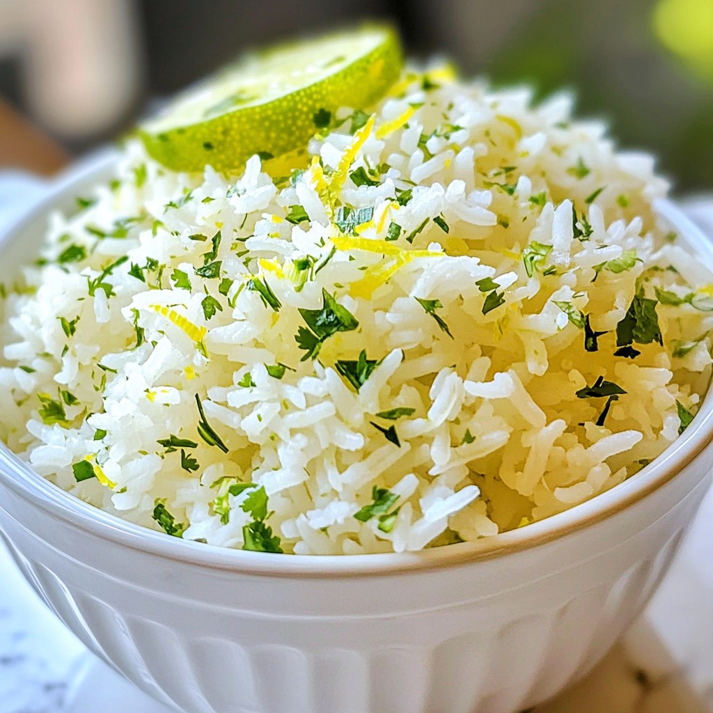 Cilantro Lime Rice Flavorful Side Dish Recipe