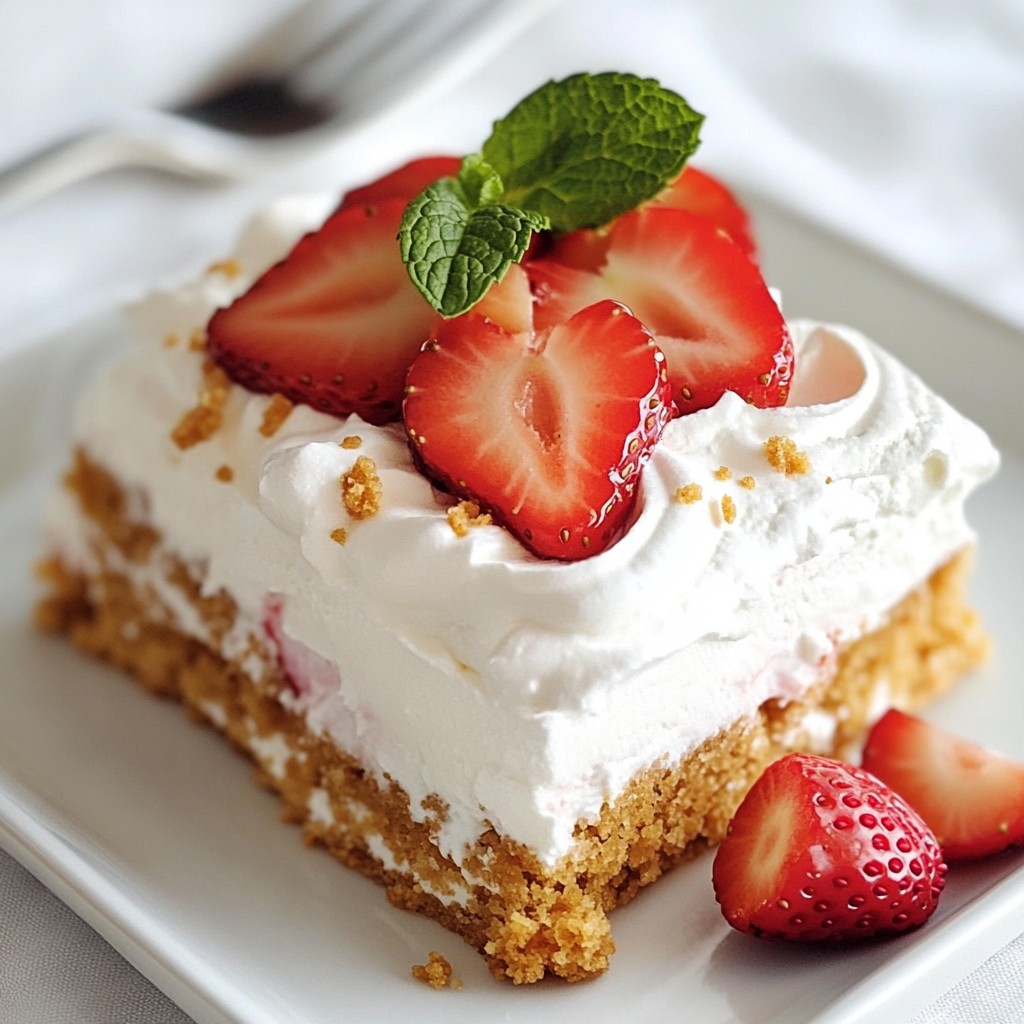 Strawberry Shortcake Icebox Cake Delightful Treat