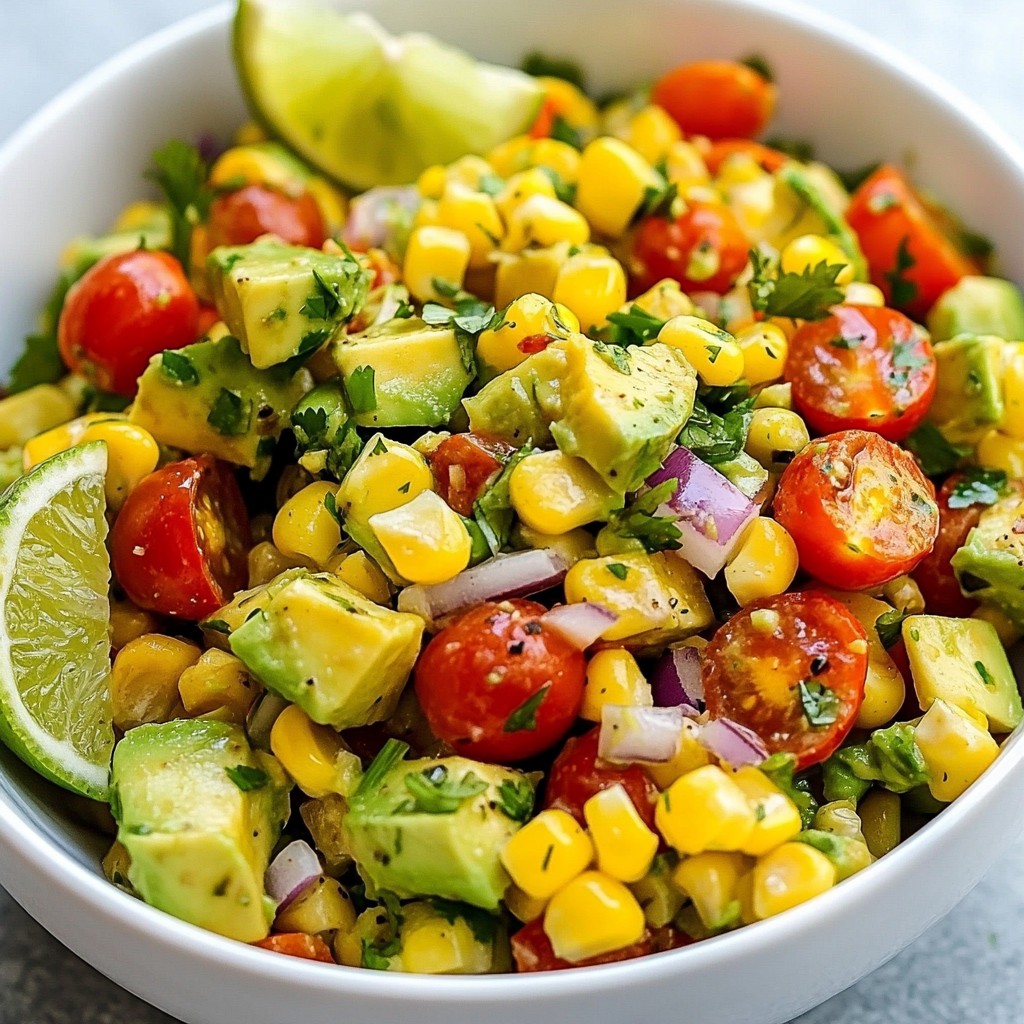 Avocado Corn Tomato Salad Flavorful Fresh Delight