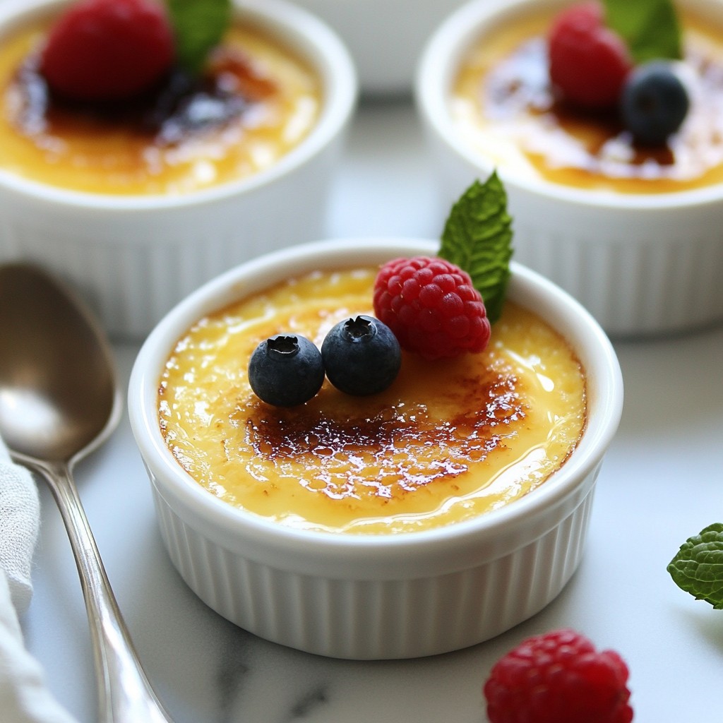 Vanilla Bean Crème Brûlée Rich and Creamy Delight