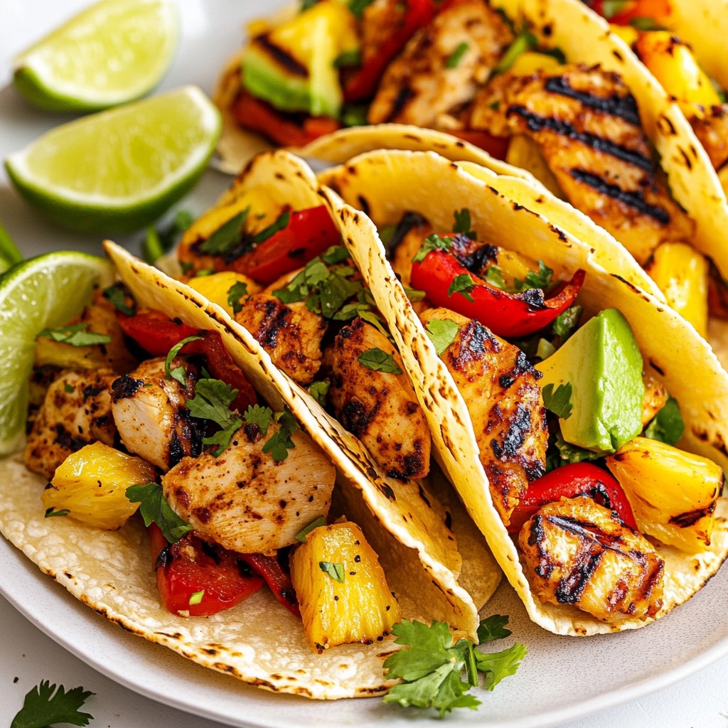 Caribbean Jerk Chicken Tacos Flavorful and Fresh Dish