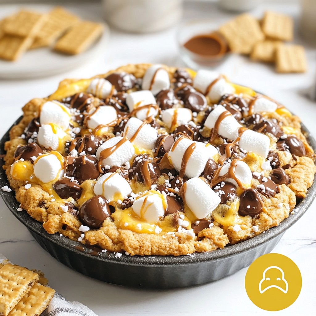 S’mores Cookie Skillet Irresistible Dessert Delight