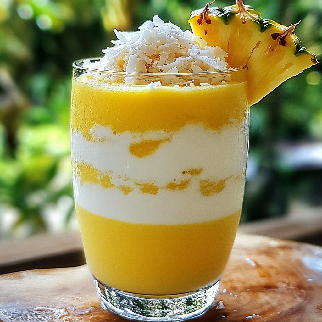 Pineapple Coconut Smoothie Refreshing and Healthy Recipe