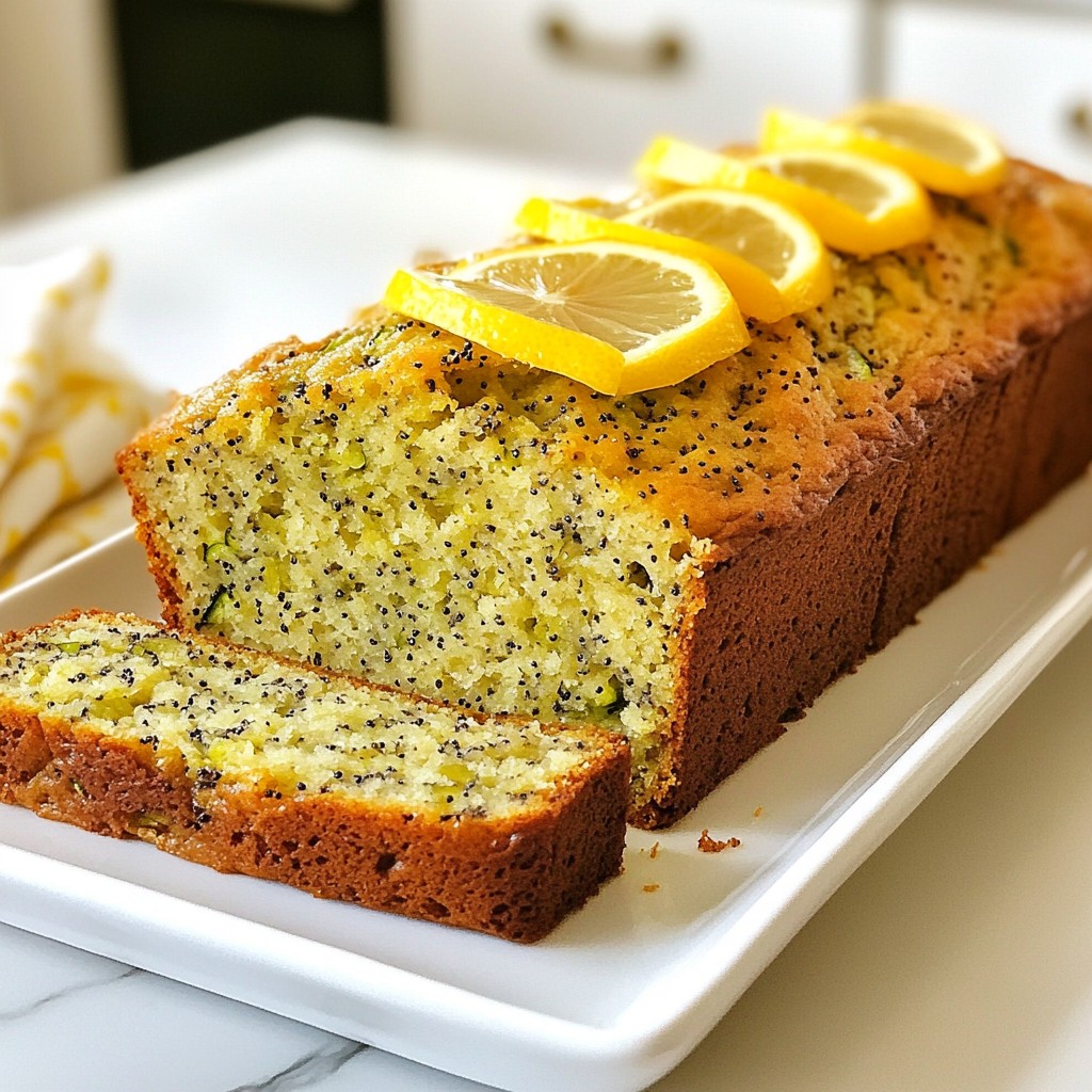Lemon Poppy Seed Zucchini Bread Moist and Flavorful Treat