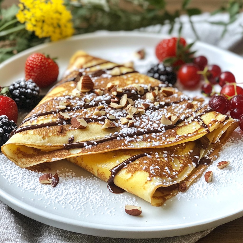 Chocolate Hazelnut Crepes Delightful and Simple Recipe