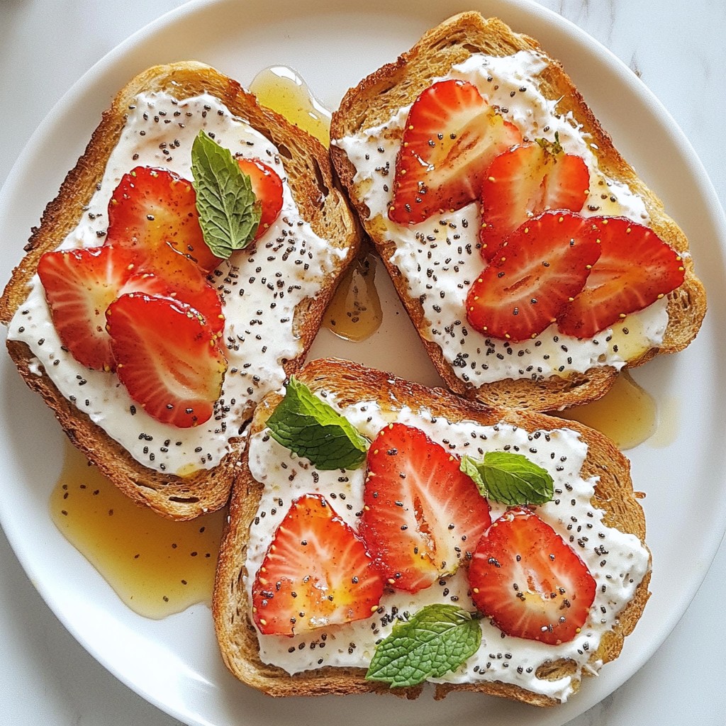 Quick Breakfast Strawberry and Almond Butter Toast Delight