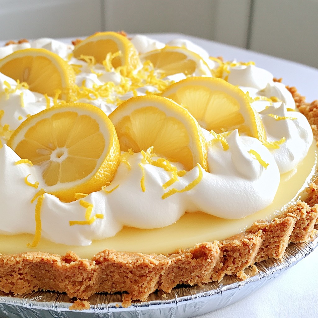 No Bake Lemon Icebox Pie Tangy and Refreshing Treat