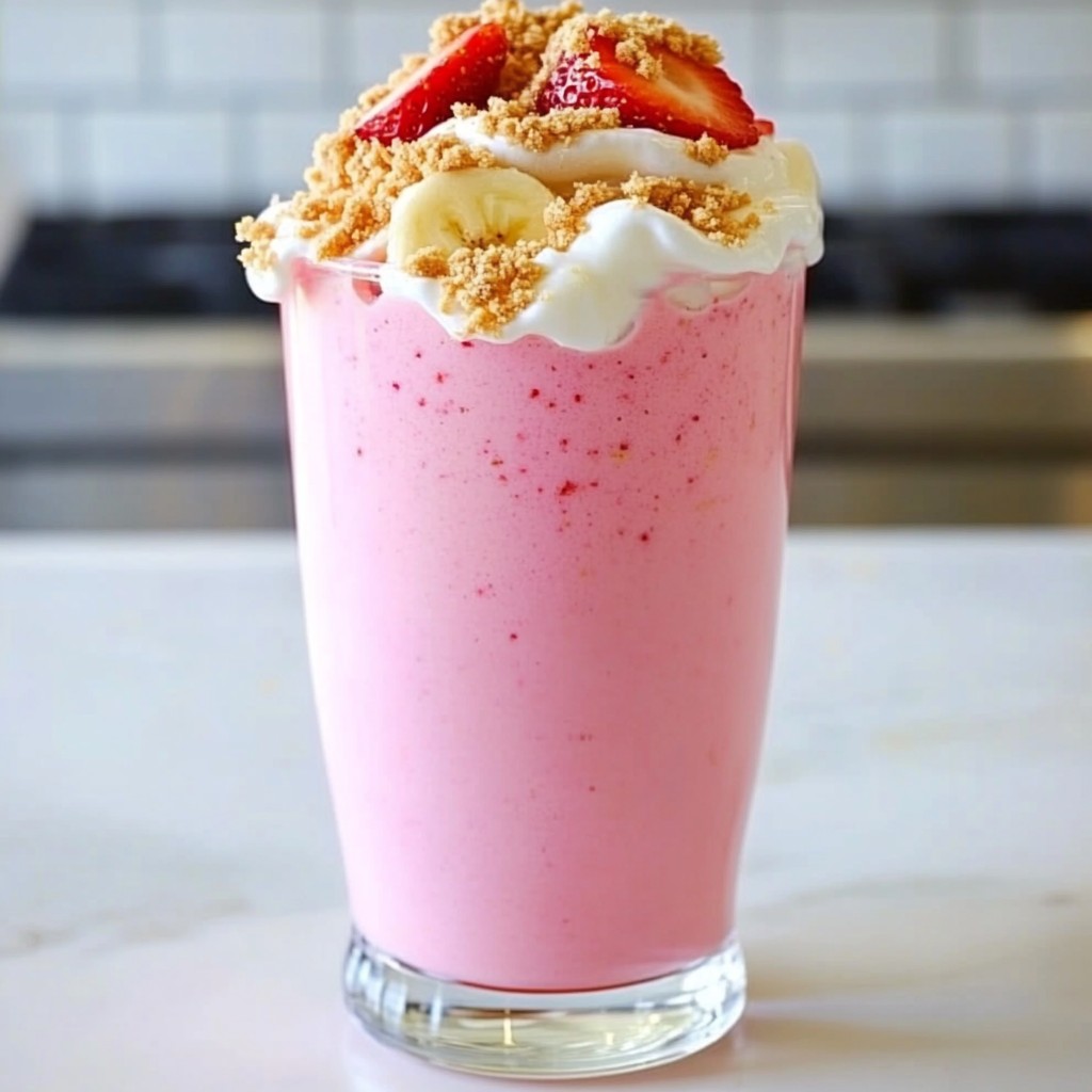 Strawberry Cheesecake Smoothie Simple and Creamy Treat