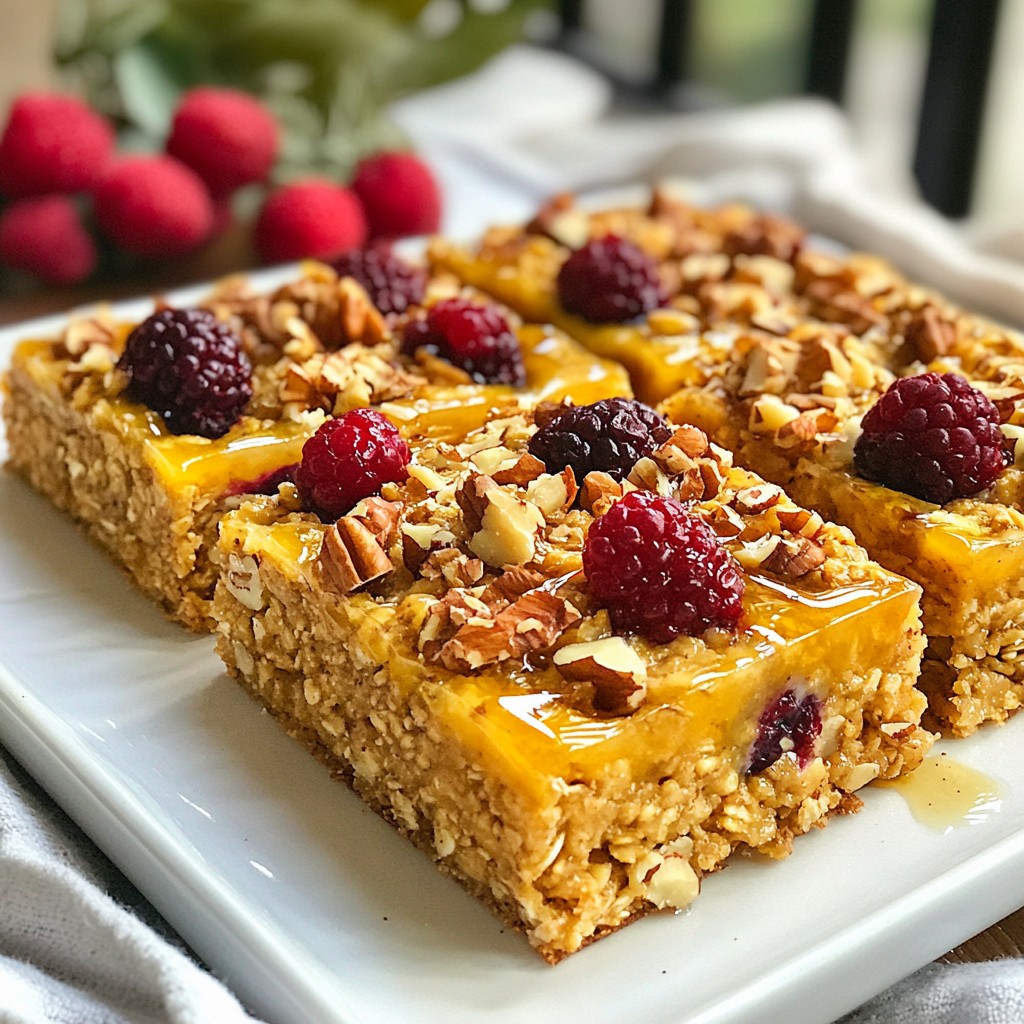 Make-ahead Breakfast Baked Oatmeal Bars Easy Recipe