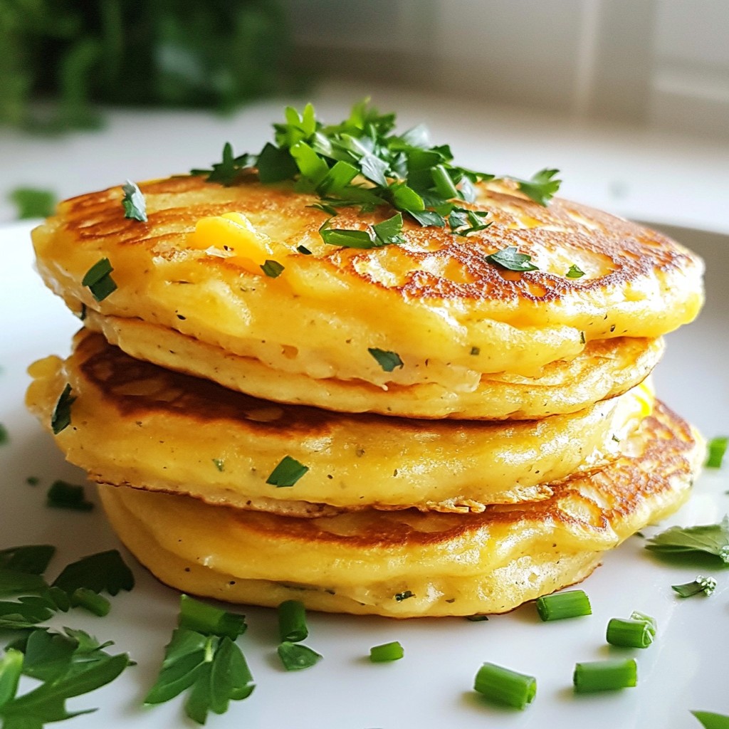 Savory Pancakes Cheddar and Herb Delight Recipe