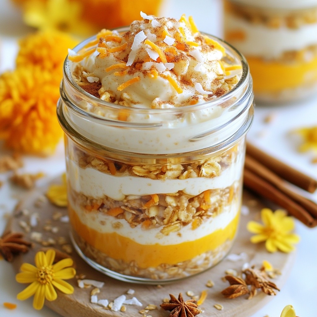 Make-ahead Breakfast Carrot Cake Overnight Oats Recipe