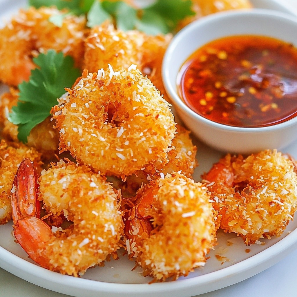 Crispy Coconut Shrimp with Chili Sauce Delight