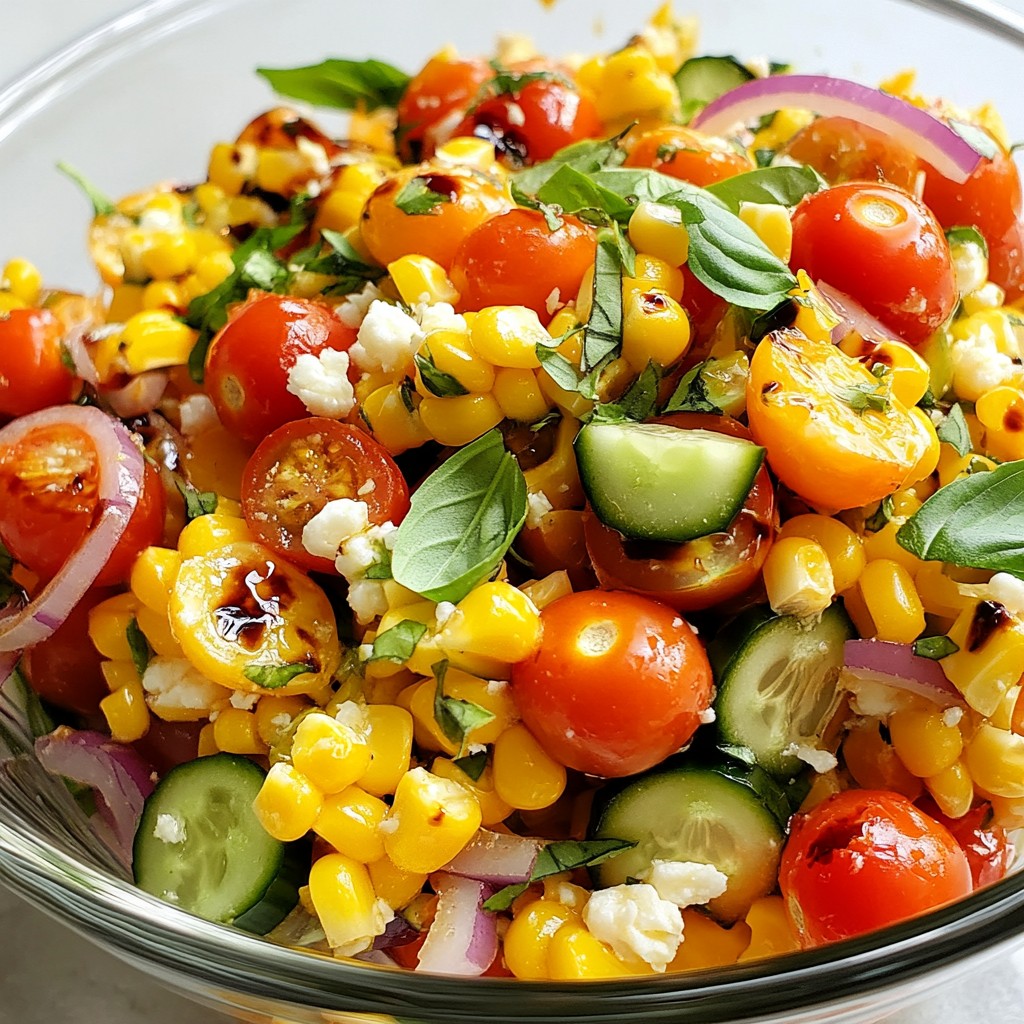 Summer Corn Tomato Salad Fresh and Flavorful Dish