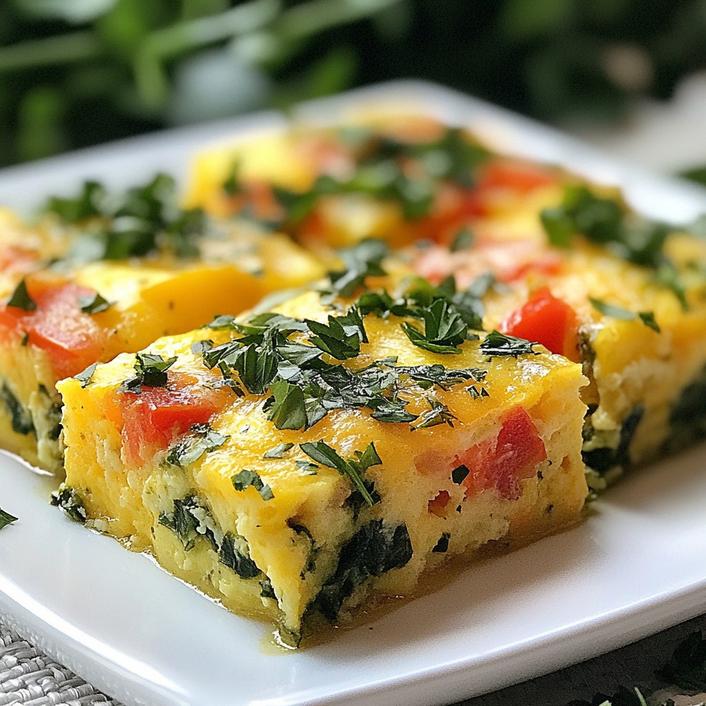 Make-ahead breakfast Egg and Veggie Casserole Recipe