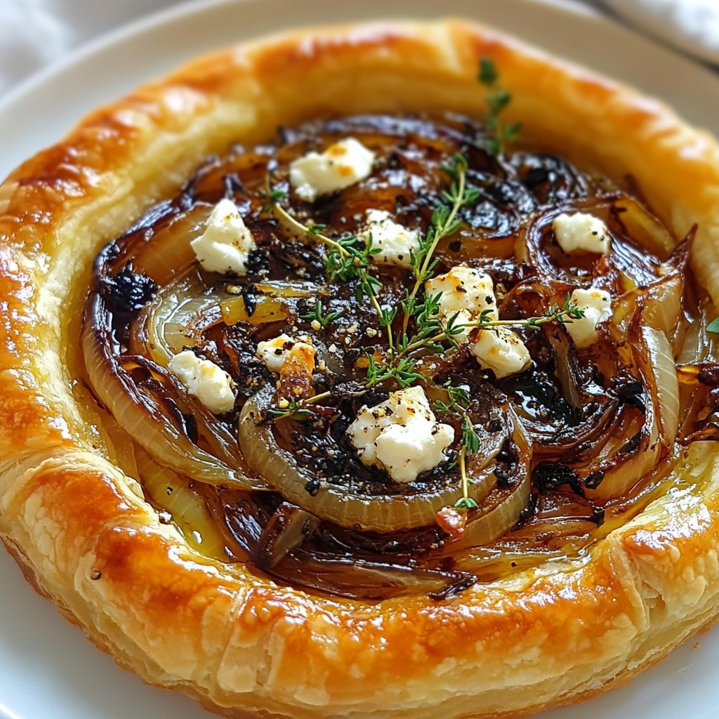Caramelized Onion Goat Cheese Tart Flavorful Delight