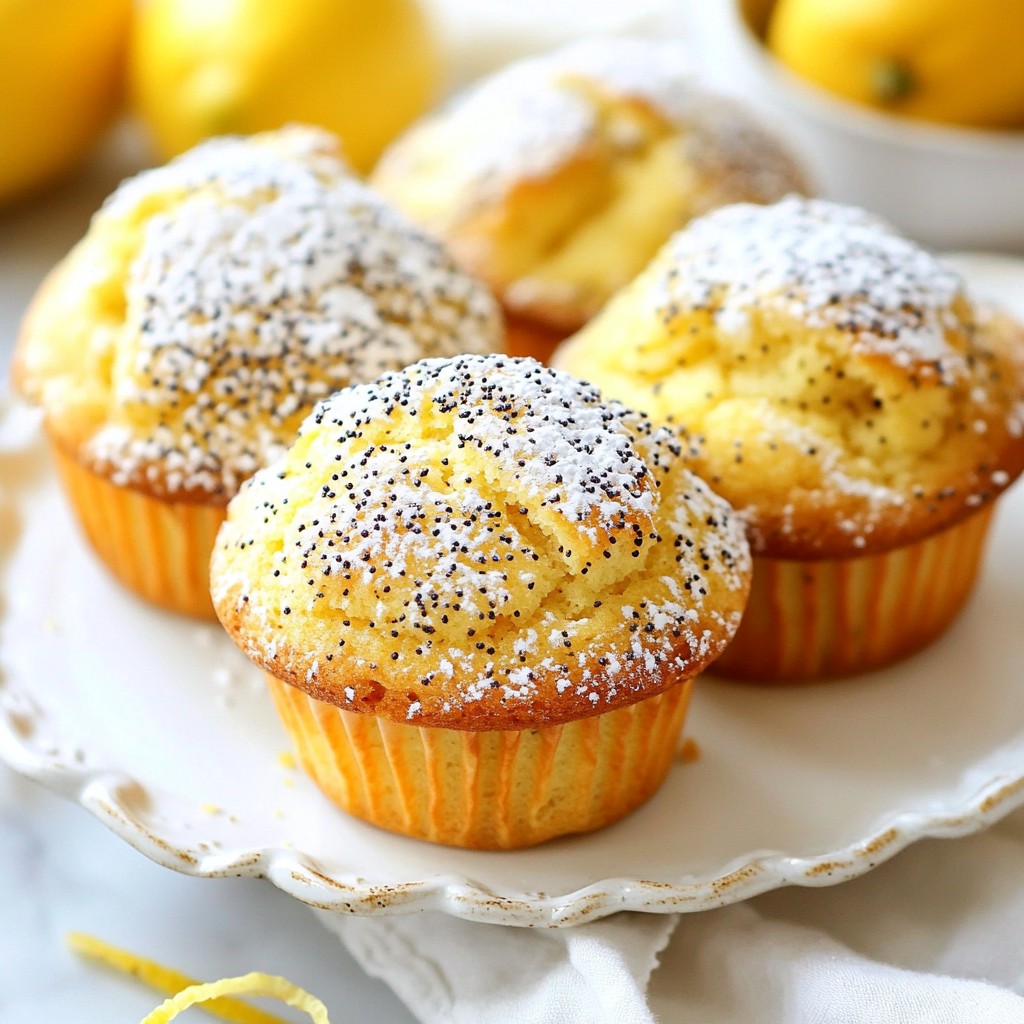 Lemon Poppy Seed Muffins Tasty Breakfast Delight