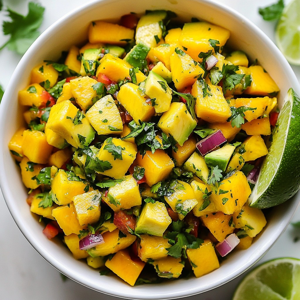 Mango Avocado Salsa Fresh and Flavorful Dip