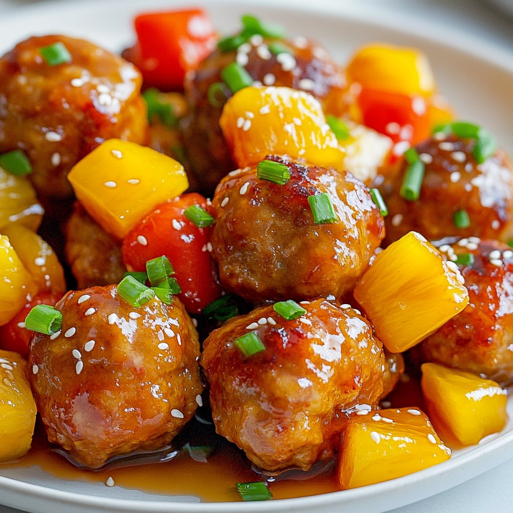 Sweet and Sour Chicken Meatballs Flavorful Delight