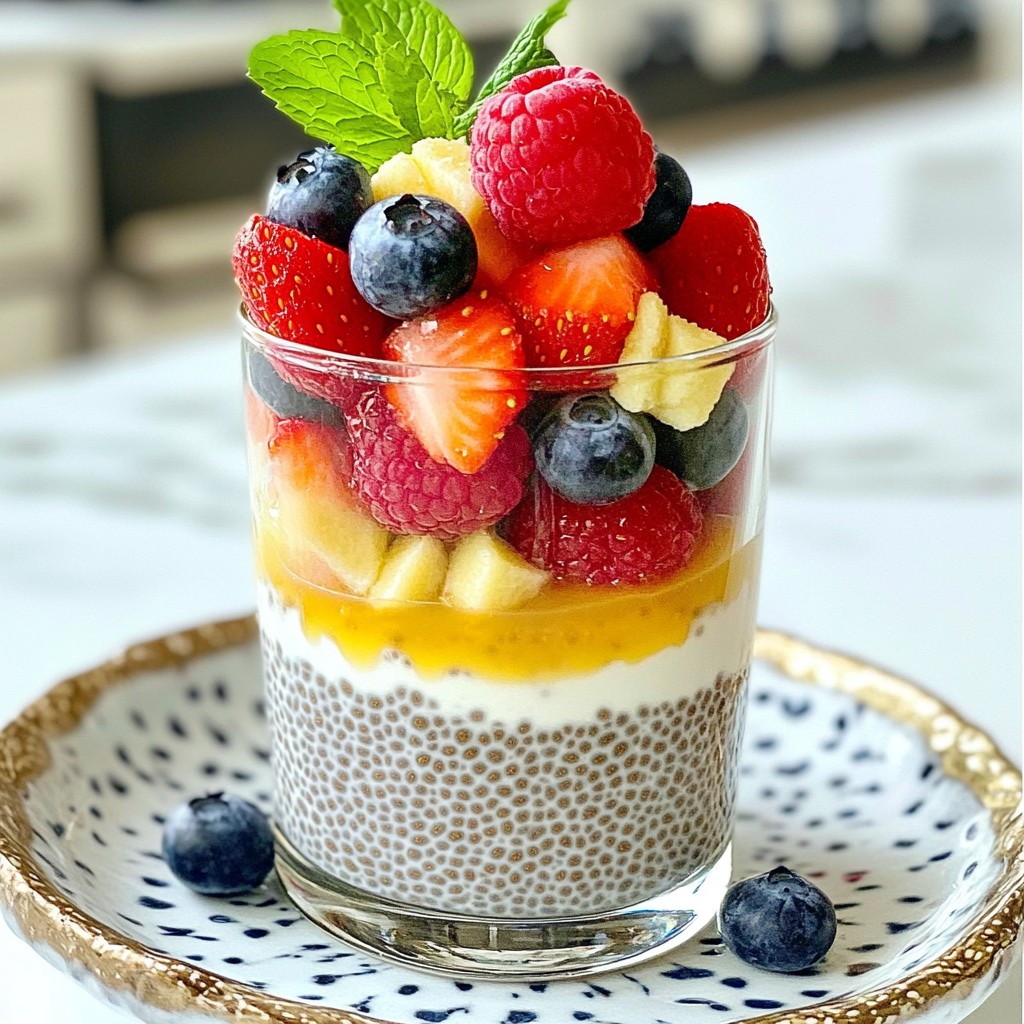 Quick Breakfast Chia Seed and Berry Pudding Recipe