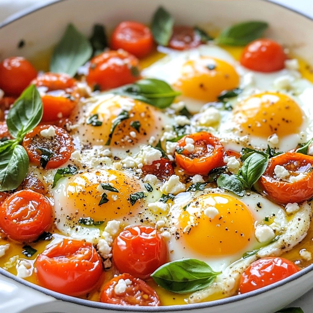 Quick Breakfast Tomato Basil Egg Skillet Delight