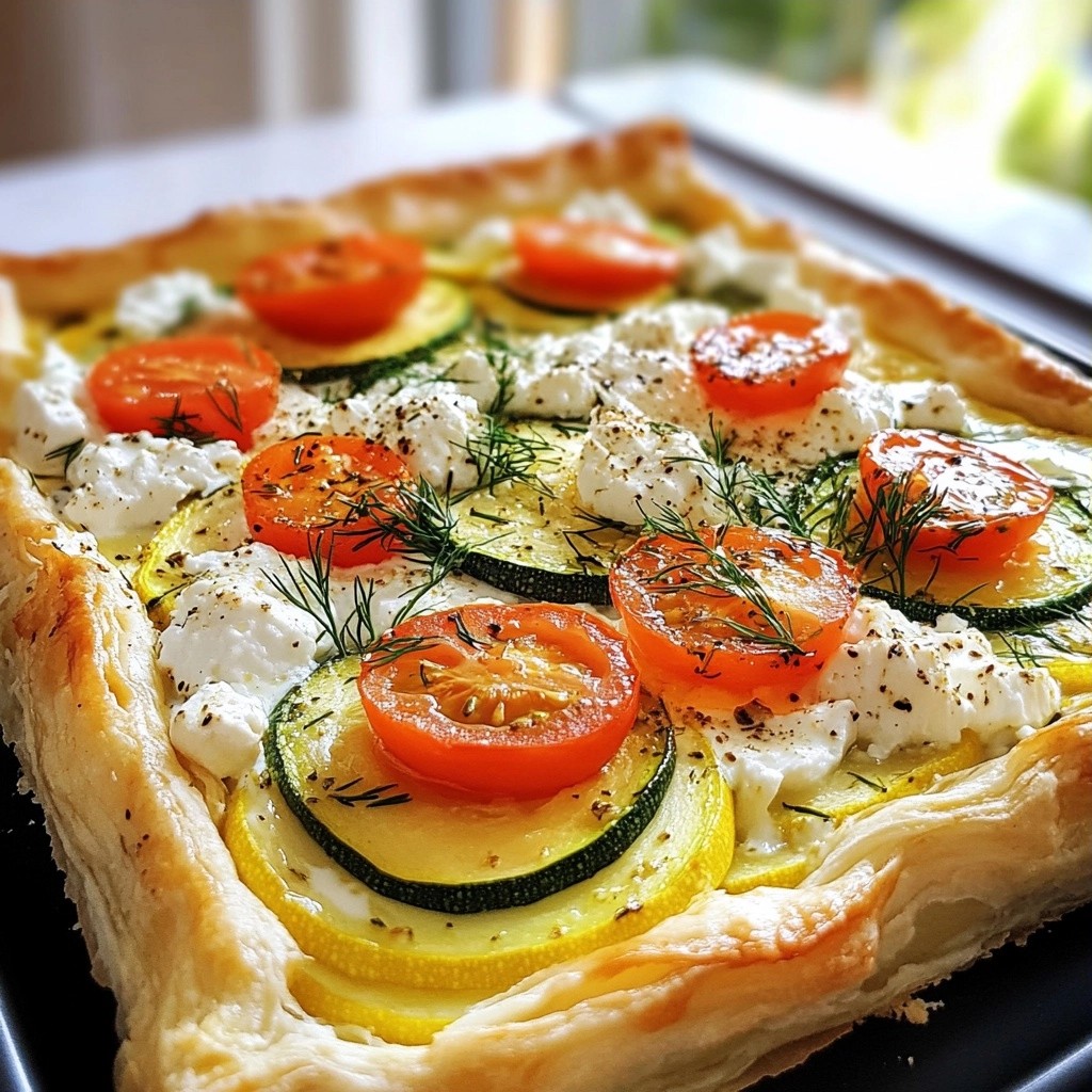 Brunch Zucchini and Feta Tart Delightful Recipe Guide