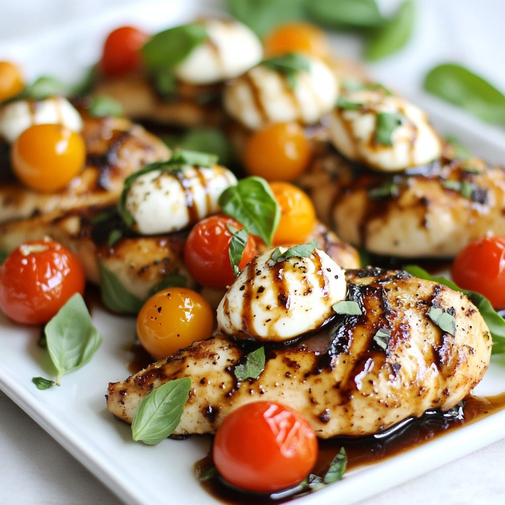 Balsamic Glazed Caprese Chicken Savory Flavor Boost