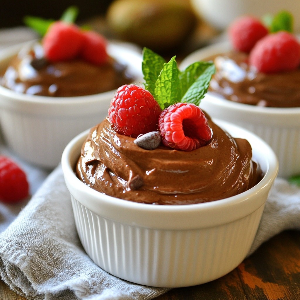Vegan Chocolate Avocado Mousse Rich and Creamy Delight