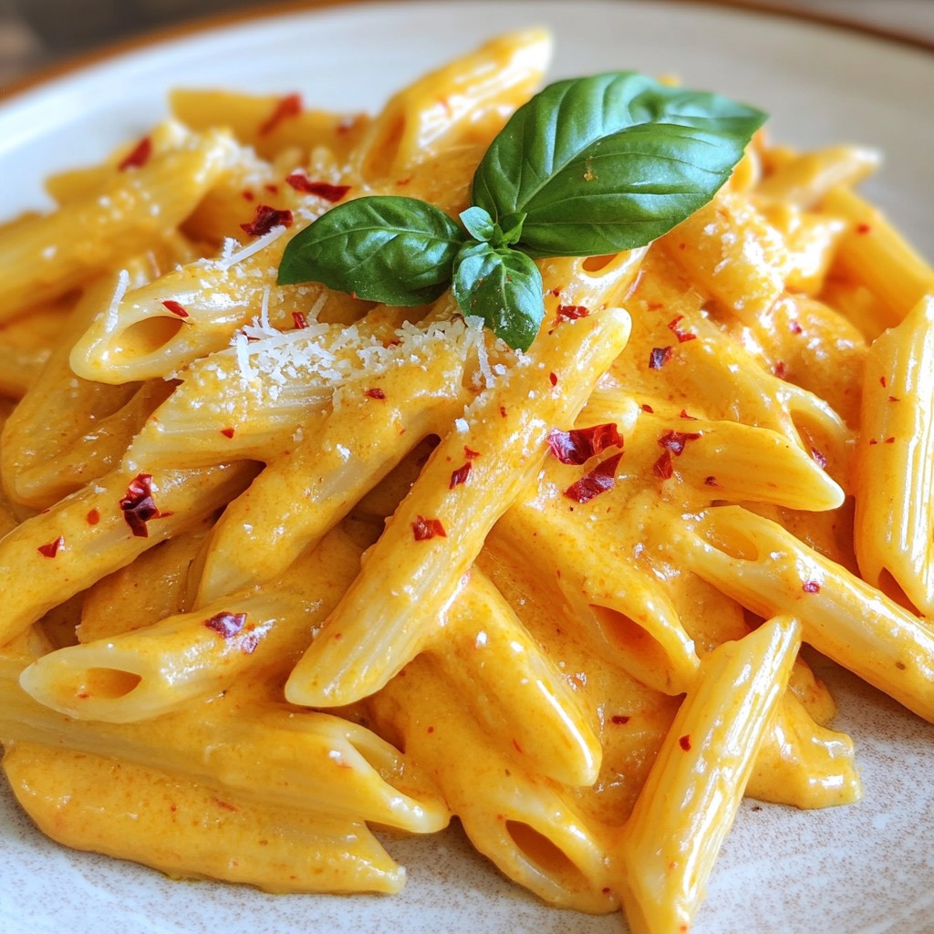 Creamy Roasted Red Pepper Pasta Flavorful Delight