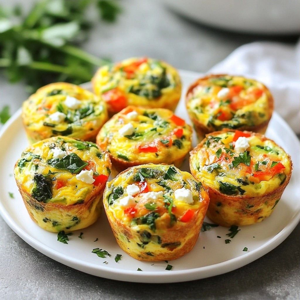 Make-ahead Herb and Veggie Egg Muffins Delight