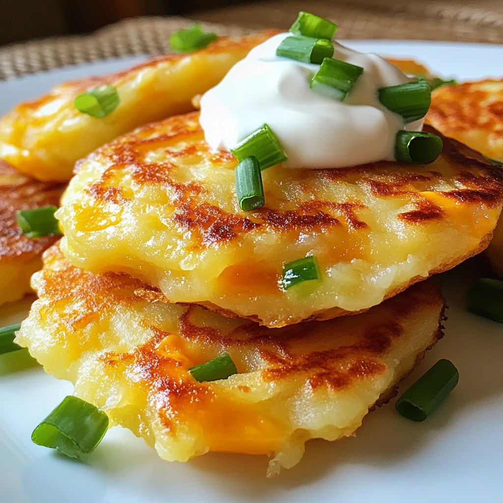 Savory Pancakes Cheesy Potato Pancakes Easy Recipe