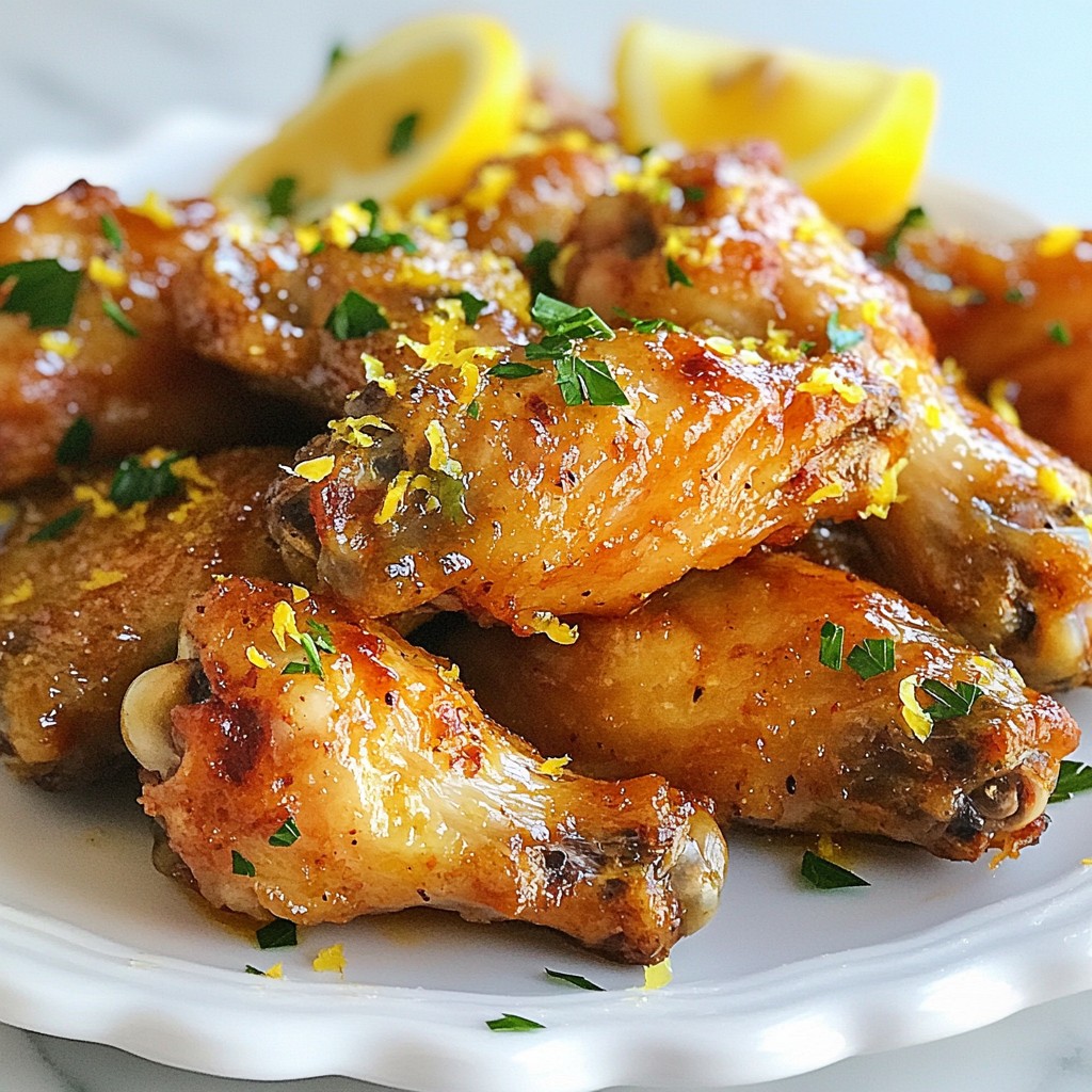 Baked Lemon Pepper Wings Crispy and Flavorful Treat