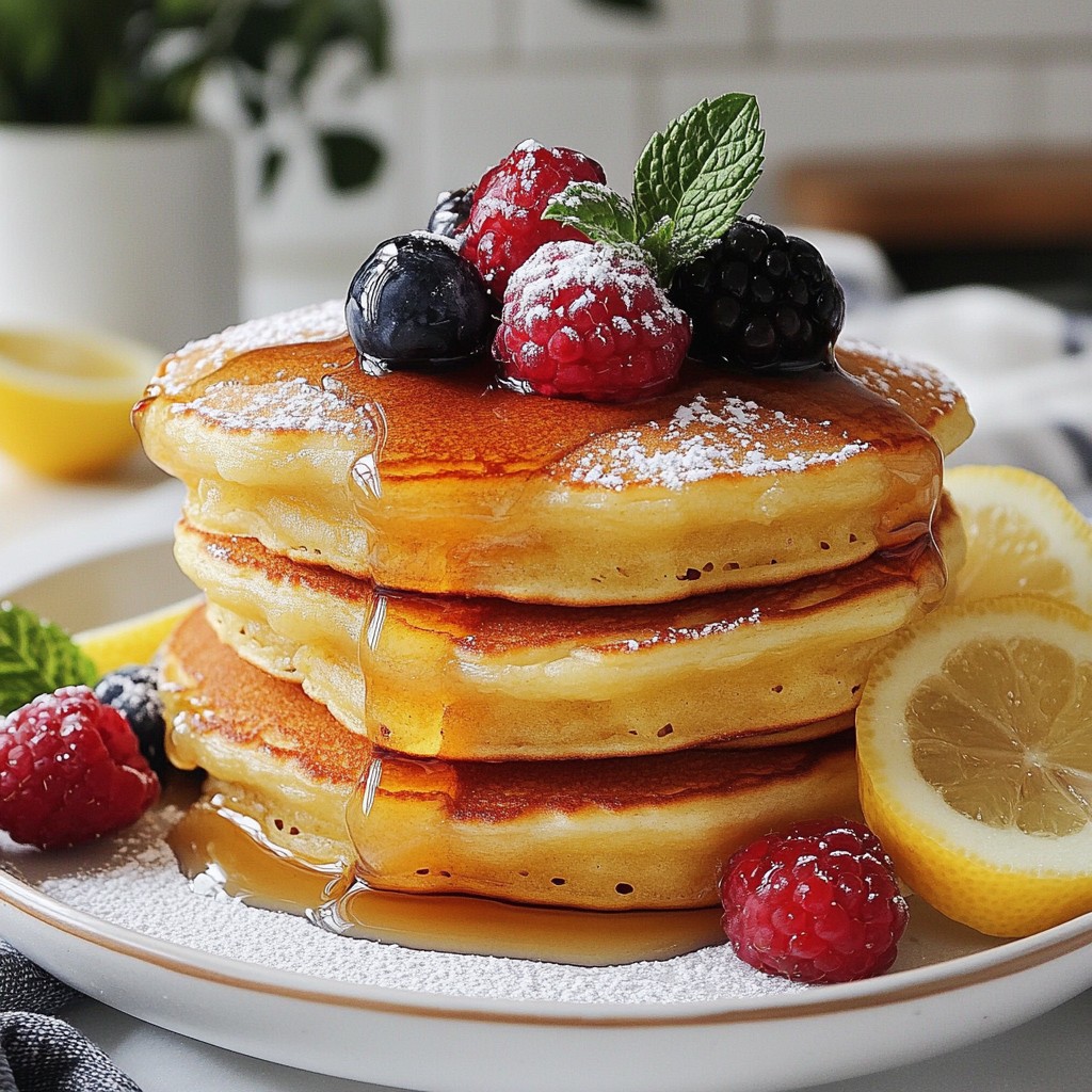 Pancakes Ricotta and Lemon Zest Flavorful Delight