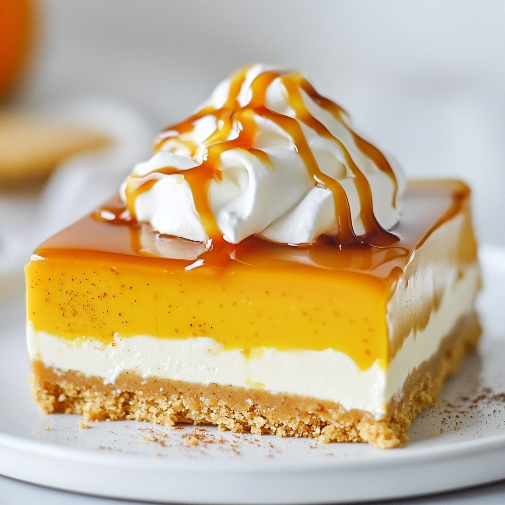 No-Bake Pumpkin Cheesecake Bars Easy and Tasty Treat