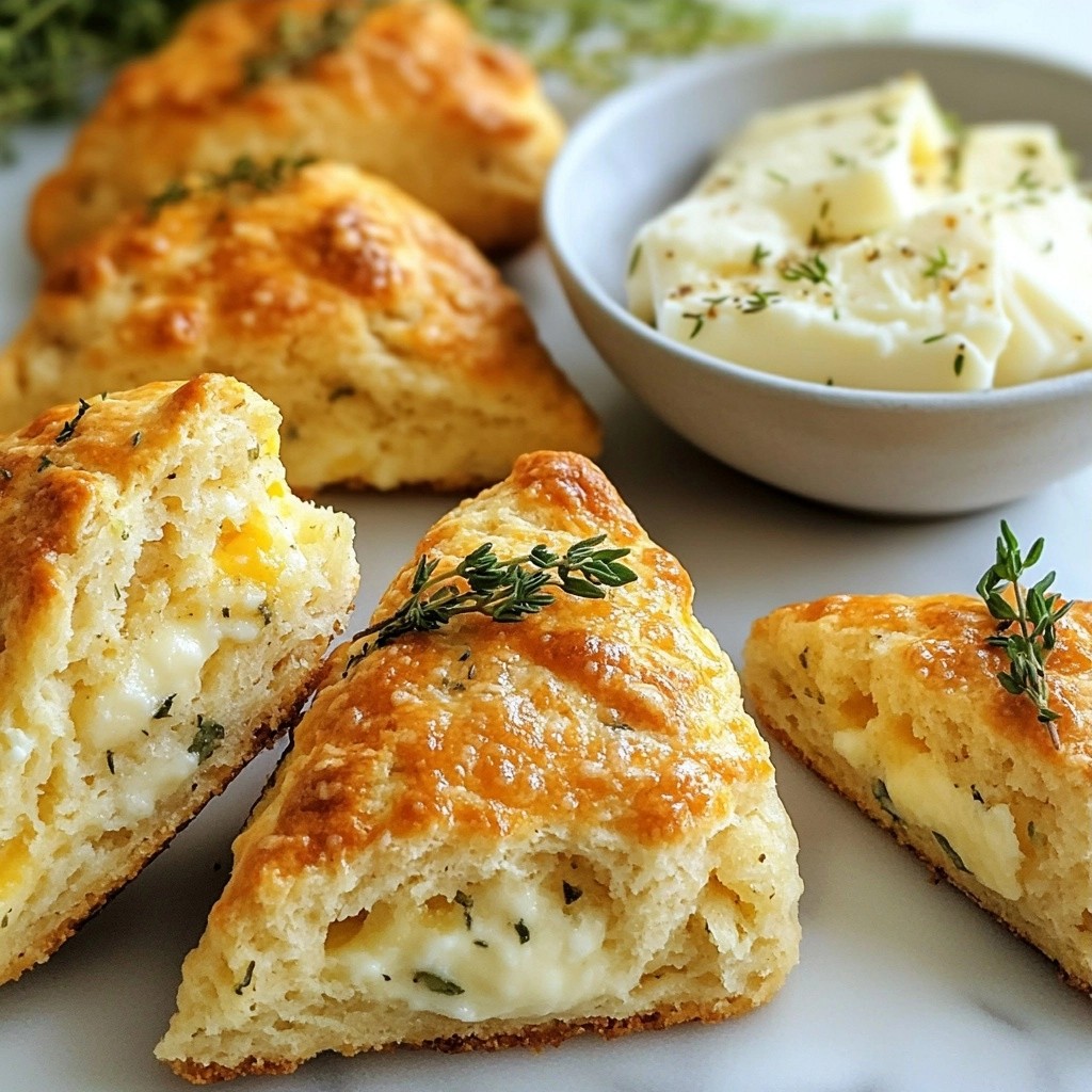 Make-ahead Savory Herb Scones with Cheese Delight