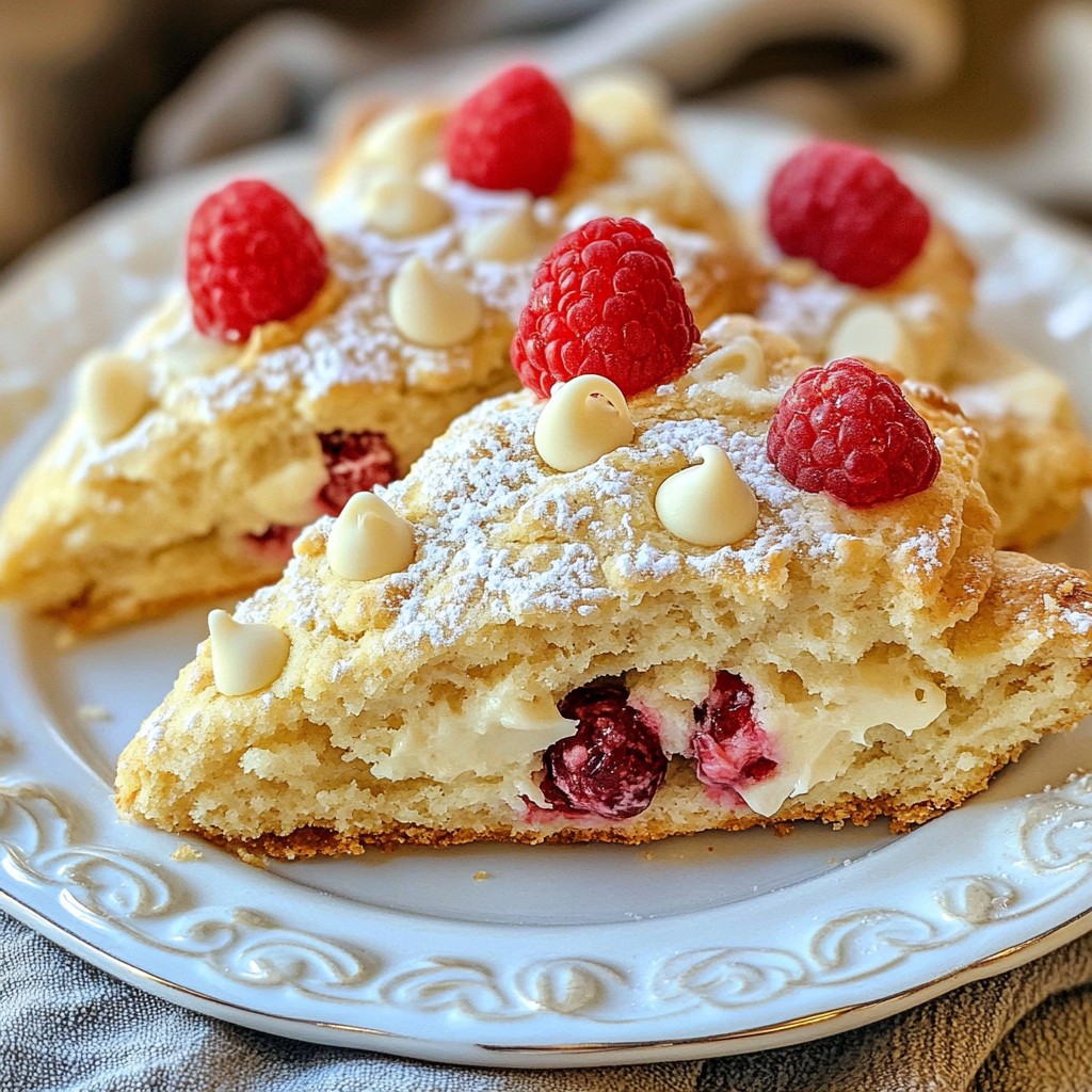 Raspberry White Chocolate Scones Savory Delight Recipe