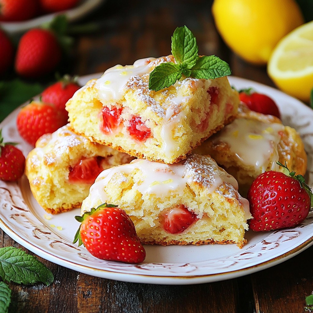 Strawberry Lemonade Scones Fresh and Fluffy Delight