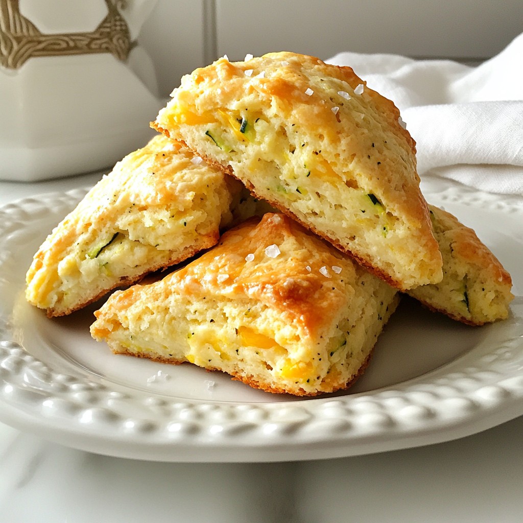 Make-ahead Breakfast Zucchini and Cheese Scones Recipe