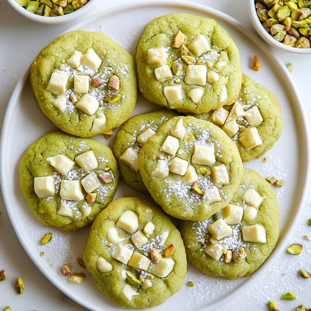 Matcha White Chocolate Cookies Delightful Flavor Twist