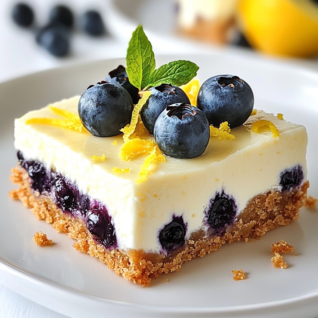 Blueberry Cheesecake Bars Fresh and Tasty Delight