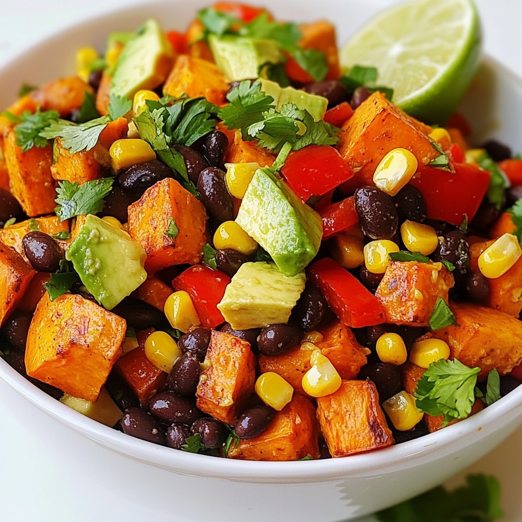 Roasted Sweet Potato Black Bean Salad Fresh Delight