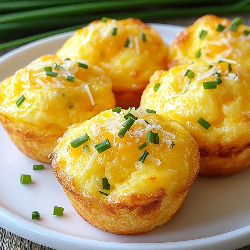 Brunch Cheddar and Chive Egg Muffins Simple Recipe